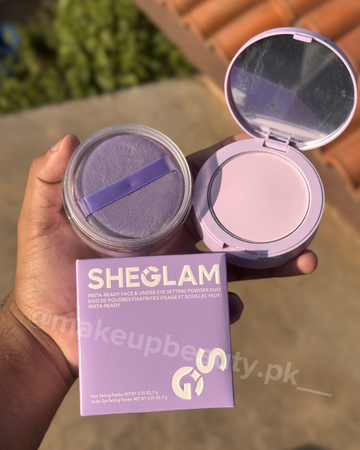 Sheglam Face & Under Eye Setting Powder Duo shade # Taro