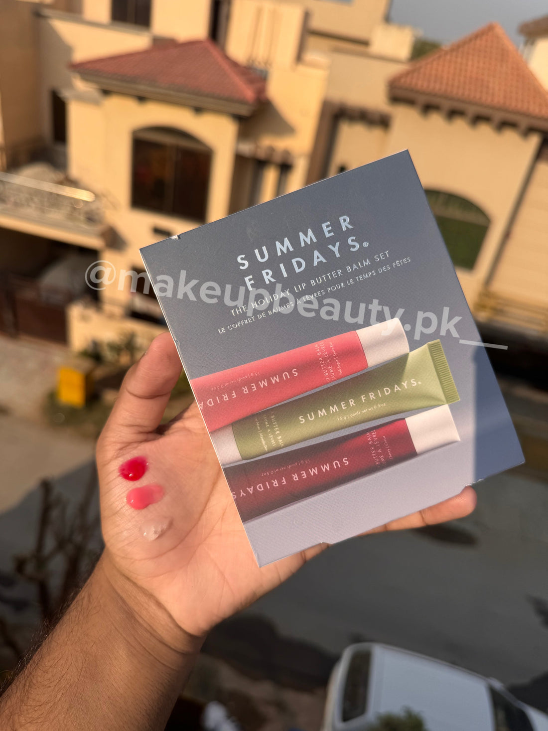 Summer Fridays The Holiday Lip butter balm Trio set Full size.
