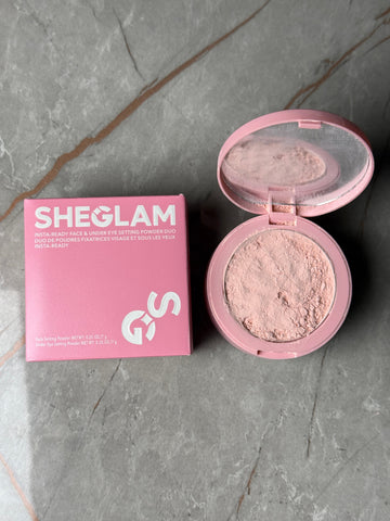 Sheglam insta ready under eye setting powder duo . (Upper part of compact is in powder form)