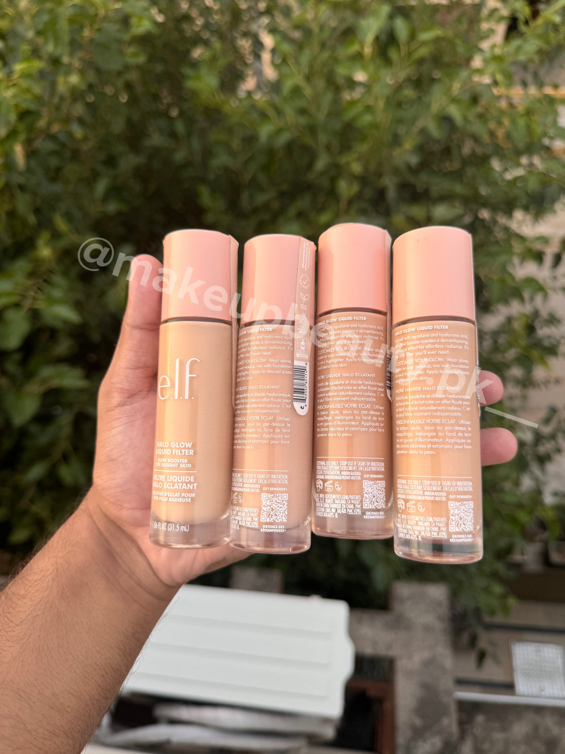 Elf Halo Glow Liquid Filter Foundation 31.5 ML each.
