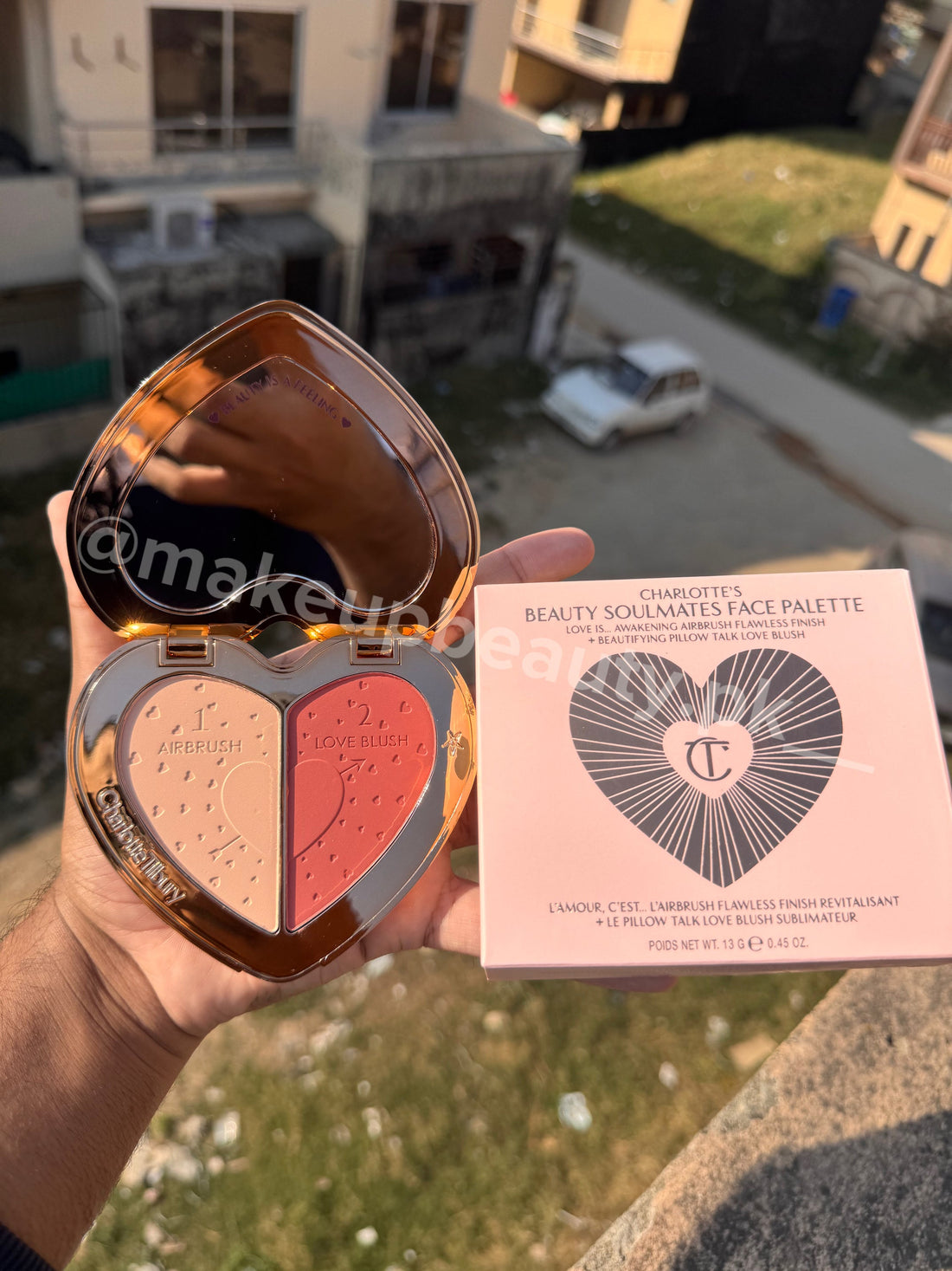 Charlotte Tilbury Pillow talk Beautifying heart Love Blush.