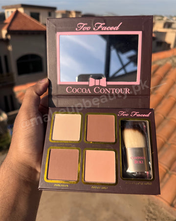 Too Faced Cocoa contour Palette with Buki brush.