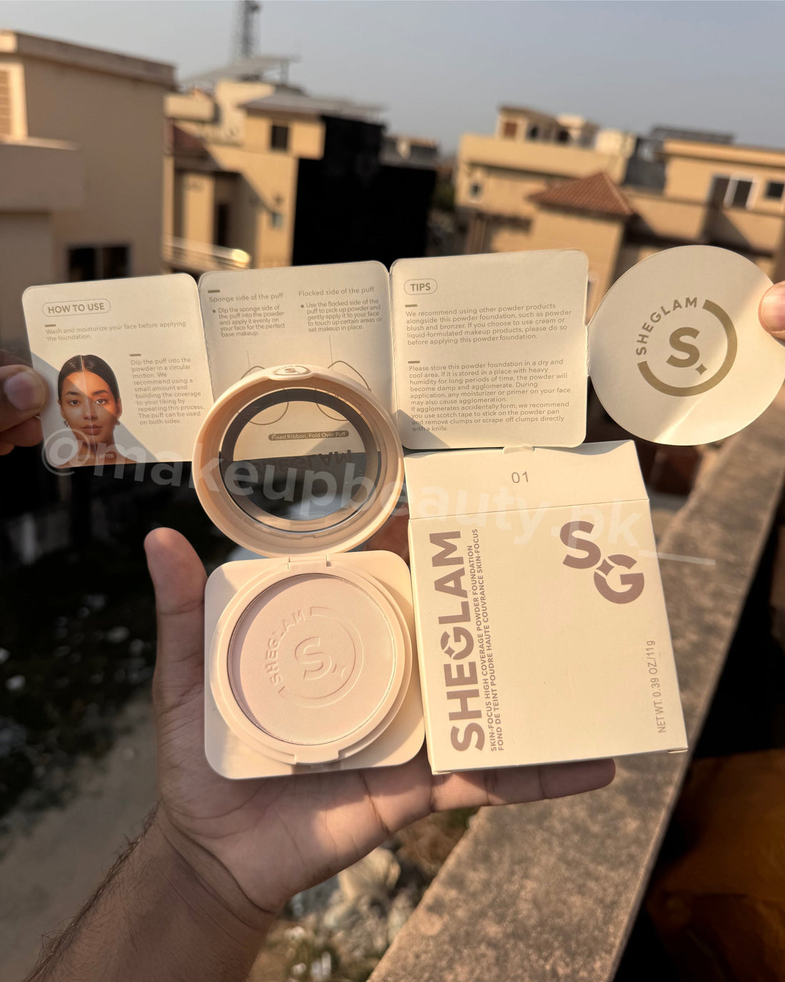 Sheglam Skin Focus High Coverage powder Foundation.